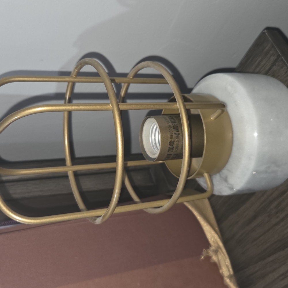 Gold and Marble Table Lamp